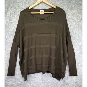 Planet by Lauren G Sweater Womens One Size Brown Textured Lagenlook Boho EUC